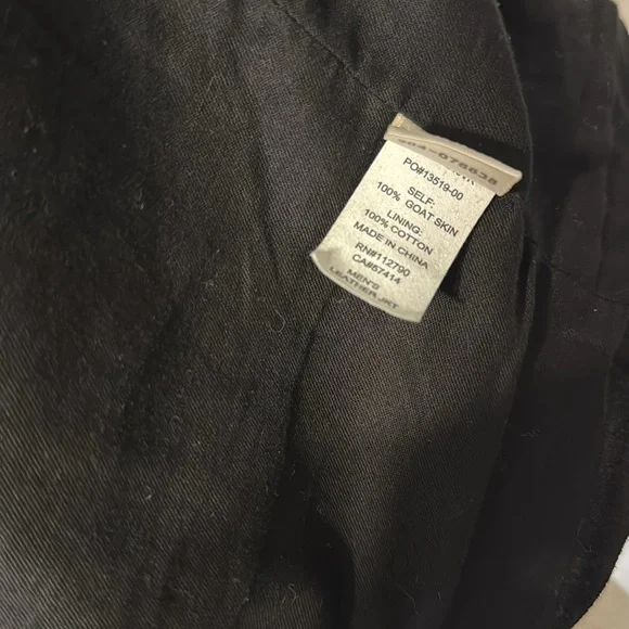 True Religion Goat Skin Leather Jacket Vintage Black - Picture 4 of 5